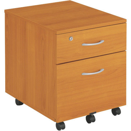 Caisson mobile merisier 2 tiroirs mobilier Styx